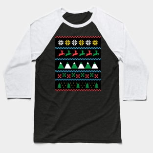 Ugly Winter Seasonal Sweater Teeshirt Baseball T-Shirt